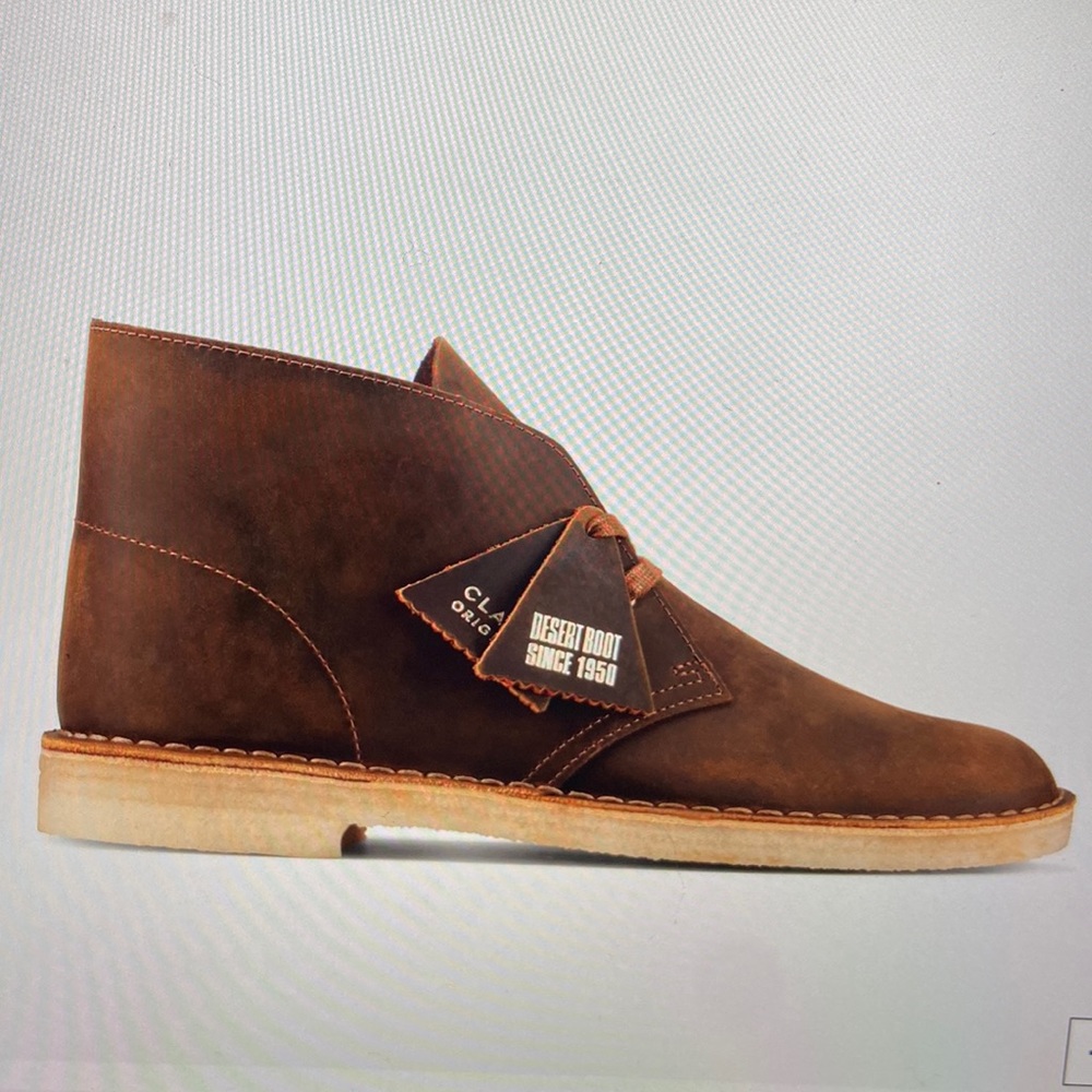 Clarks Classic Desert Boot. Brown, Beeswax, size 7.5
